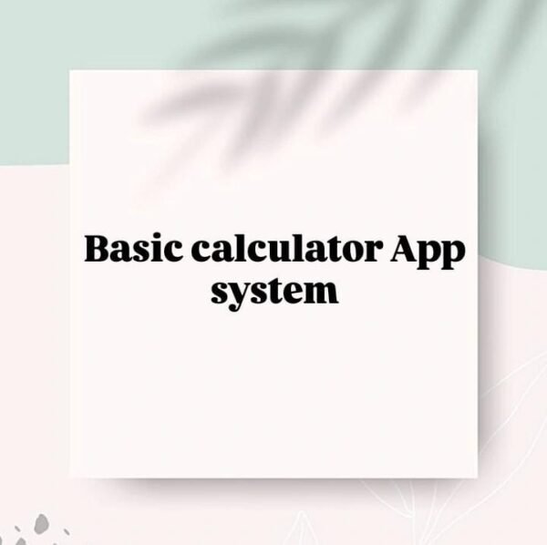 Basic Calculator App
