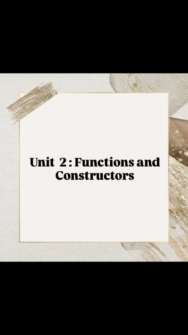 Easy Notes Of Object oriented programming unit-2 @Computer Diploma