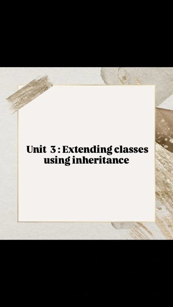 Easy Notes Of Object oriented programming unit-3 @Computer Diploma