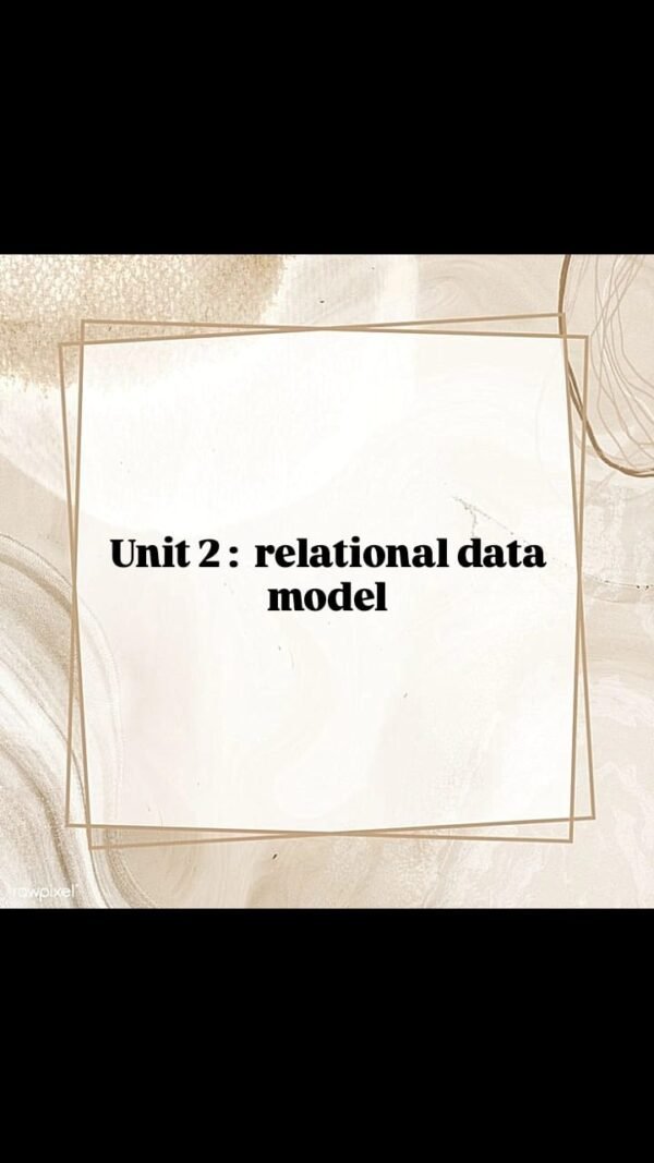 Easy Notes Of Database Management System unit-2 @Computer Diploma