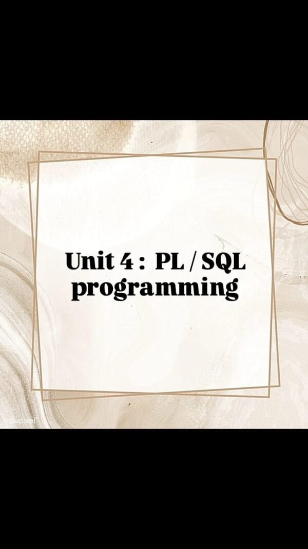 Easy Notes Of Database Management System unit-4 @Computer Diploma