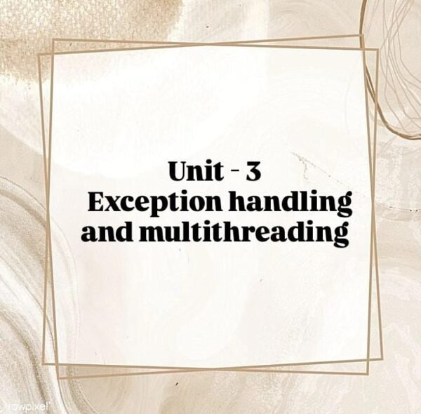 Easy Notes Of Java programming unit-3 @Computer Diploma