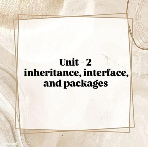 Easy Notes Of Java programming unit-2 @Computer Diploma