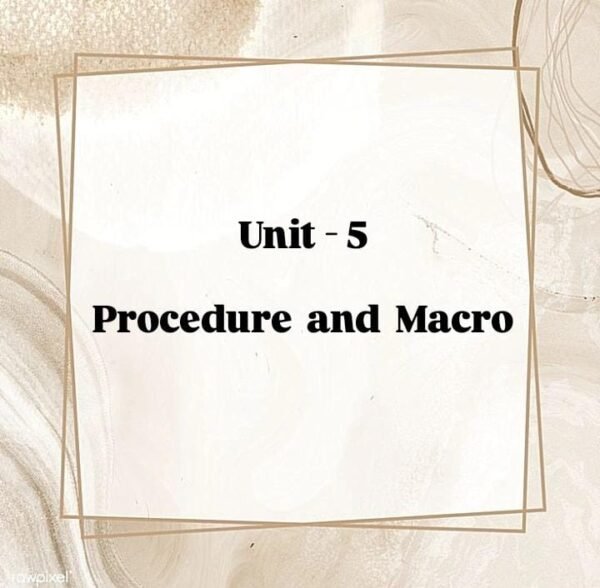 Easy Notes Of Microprocessor unit-5 @Computer Diploma