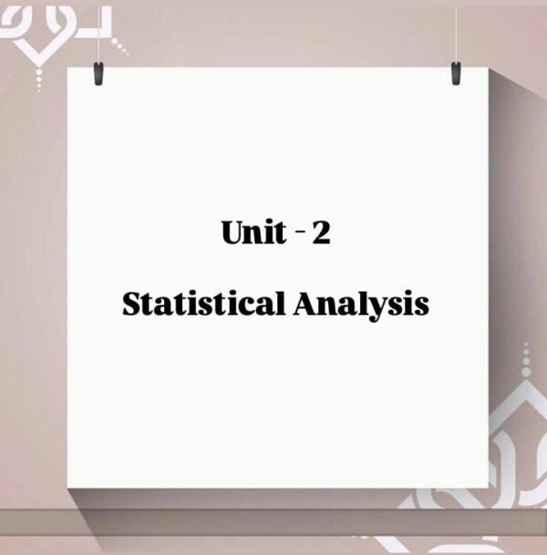 Easy Notes of Data Analytics unit- 2 @Computer Diploma