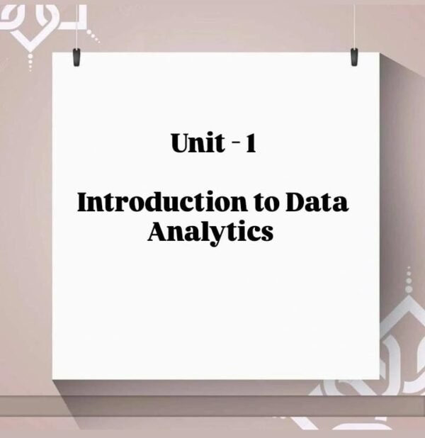 Easy Notes of Data Analytics unit- 1 @Computer Diploma